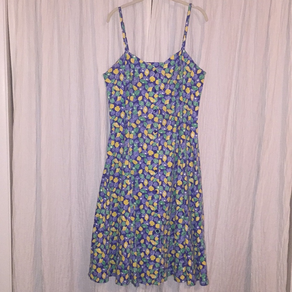 Vintage cotton/poly knit sundress
